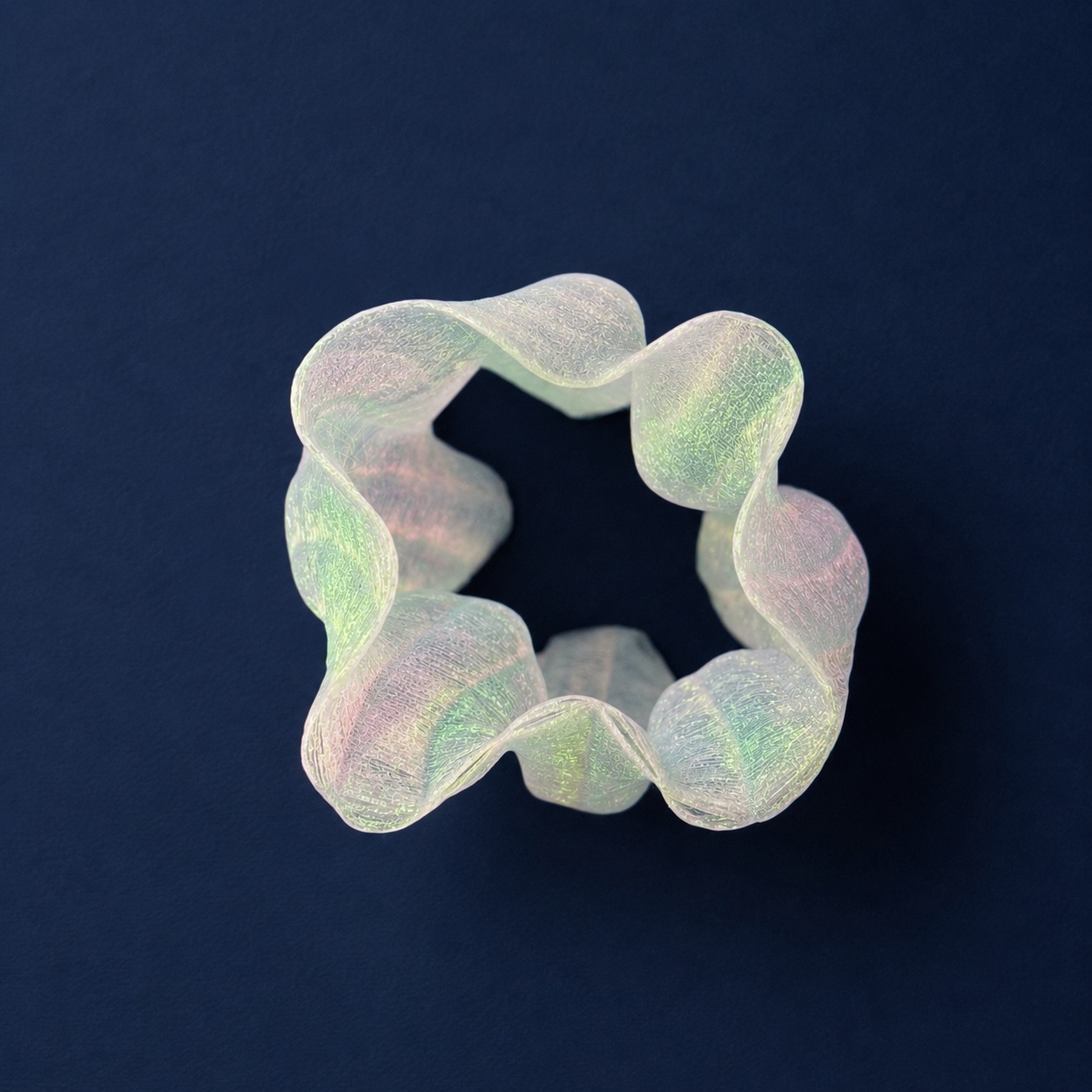 Printed vessel four seen from above